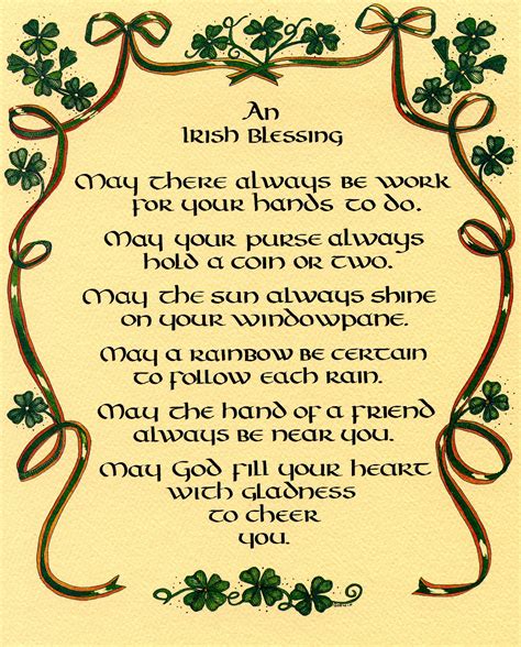Irish Blessings Printable